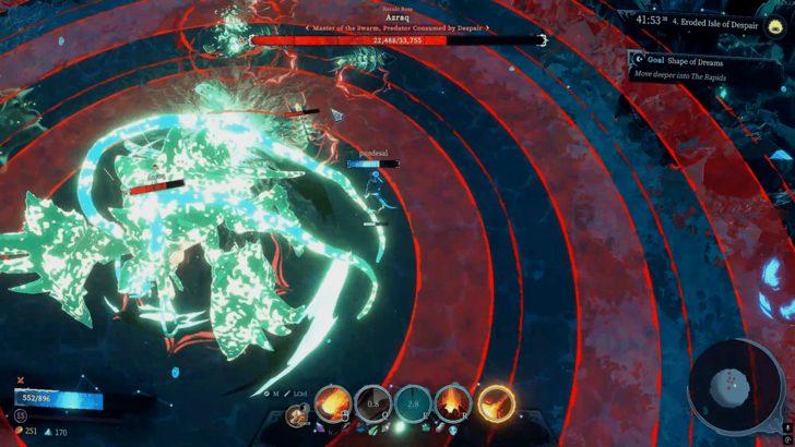 Azraq boss fight where is casting an AoE attack