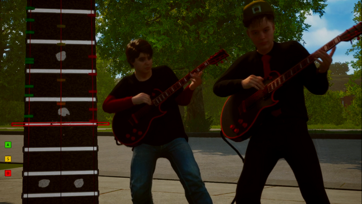 agefield high rock the school  guitar hero section